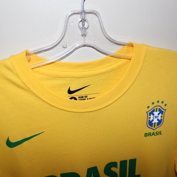 3/$88❤️Nike Brasil Brazil JUST DO IT t-shirt camiseta Seleção Brasileira CBF - Picture 2 of 11